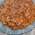 El cooksnap de Carolina Manzur cuando hizo Guisito de arroz con lentejas.