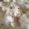 El cooksnap de Sergio cuando hizo Coliflor con bechamel gratinada al horno.