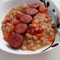Cooksnap από Ismini στη συνταγή Παραδοσιακή άσπρη Φασολάδα με λουκάνικο