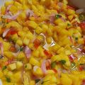 El cooksnap de Adrian cuando hizo Ceviche de mango.