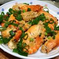 Carina Wang 的 蒜味檸檬奶油蝦 cooksnap