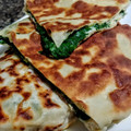El cooksnap de 🌺Zandry ABRADELO🌺 cuando hizo Pan Árabe con relleno de espinacas y queso.