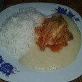 El cooksnap de Zarela Zeballos Tapia cuando hizo Puré de papas con guiso de pollo.
