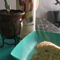 El cooksnap de Maru Bronstein cuando hizo Pan dulce sin amasar en molde de torta.