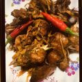 Cooksnap của Dy Dy khi họ làm theo món Gà rang gừng