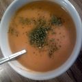 Gutman's cooksnap of when they made 'V' Sweet potato and chilli soup.