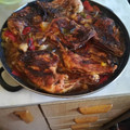 El cooksnap de Juani Ruiz Granero cuando hizo Pollo al horno (cuartos traseros).