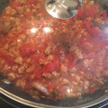 El cooksnap de amengualeva cuando hizo Hélices con Boloñesa de soja texturizada.