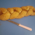 El cooksnap de Claudia Galli cuando hizo Trenzas dulces.