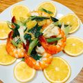 VERONICA WU 的 兩步驟「香橙蝦球」平底鍋簡單料理。 cooksnap