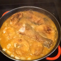 El cooksnap de Enrique Rodriguez cuando hizo 🐟 Merluza con Gambas 🦐en Salsa.