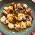 El cooksnap de Marieta cuando hizo Pulpo a feira con cachelos.