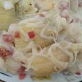 El cooksnap de Sandra cuando hizo Alcachofas con Bechamel y jamón.