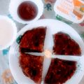 Rita Mehta ( Executive chef ) का कुकस्नैप जब उन्होंने पिंक चीला(pink cheela recipe in hindi) बनाया था।