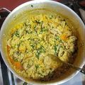Lola's cooksnap of when they made Egusi soup with bitter leaves.