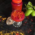 Jignasa Avnish Vora's cooksnap of when they made ચણા મેથી લસણ કેરી નું અથાણું (Chana Methi Garlic Mango Pickle Recipe In Gujarati).