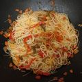 El cooksnap de Lola cuando hizo Fideos chinos con verduras y soja!!!.