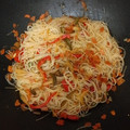 El cooksnap de Lola cuando hizo Fideos chinos con verduras y soja!!!.