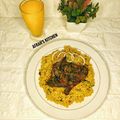Afrah's kitchen 's cooksnap of when they made Turmeric Jollof Rice.