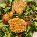Cooksnap από danai στη συνταγή Σαλάτα μαρούλι με μελωμένο τυρί μανούρι