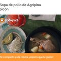 El cooksnap de Agripina picón. cuando hizo Sopa de pollo.