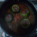 El cooksnap de Daniela Devito cuando hizo Zapallitos Verdes Rellenos En salsa de tomate.