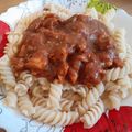 Georgina Cooksnap-ja, amikor elkészítette a(z) Ketchupos zöldfűszeres csirkemell, spagetti tésztával receptet.