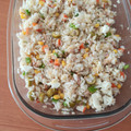 El cooksnap de Julián cuando hizo Ensalada de arroz.