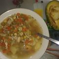 El cooksnap de Julie Garcia cuando hizo Sopa de Pollo Casera.