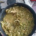 El cooksnap de La Señora de los Perros cuando hizo Pollo en verde con ejotes.