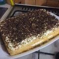 Kupecz Adrienn Cooksnap-ja, amikor elkészítette a(z) Túrókrémes- pudingos piskóta csokis reszelékkel receptet.
