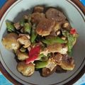 Cooksnap dari Noviakhansa Az Zuhry untuk resep Buncis Bakso Tumis Pedas