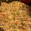 El cooksnap de Nico cuando hizo Arroz frito chino.