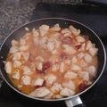 El cooksnap de Jesús Cano cuando hizo Pollo al ajillo.