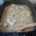 El cooksnap de Adriana Loyarte cuando hizo Strogonoff de pollo.