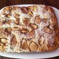 El cooksnap de Mica Dávila cuando hizo Torta de avena, coco y manzana.