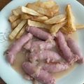 El cooksnap de Sara García Ramajo cuando hizo Salchichas frescas encebolladas.