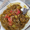 El cooksnap de Krischna B. Olivares cuando hizo Lentejas con arroz.