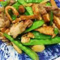 江湖小俠 的 蒜苗炒鹹豬肉豆干 cooksnap