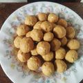 Vaishali Arora's cooksnap of when they made Besan Ladoo.