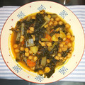 El cooksnap de Jesús cuando hizo Garbanzos con acelgas (vegano).