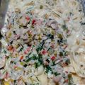 El cooksnap de Aldo Arguello cuando hizo Tallarines con setas, verduras y salsa de soja.