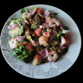 El cooksnap de Jose cuando hizo Ensalada de paraguaya, aguacate y langostinos.