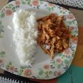 El cooksnap de Esther Soto cuando hizo Pollo con piña.