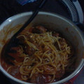El cooksnap de Janeth Hernandez Miranda cuando hizo Spaghetti con albóndigas rellenas de philadelphia.