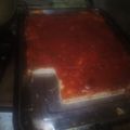 El cooksnap de Gimena Gutiérrez cuando hizo Pizza Rellena de jamón y queso.