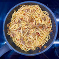 El cooksnap de JOSE LUIS CRUZ cuando hizo Pasta con seta shiitake y tomate seco.