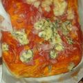 El cooksnap de Priscila cuando hizo Focaccia de 4 quesos.