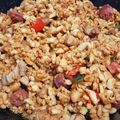 El cooksnap de Eva Villajos cuando hizo Migas con chorizo.