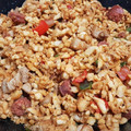 El cooksnap de Eva Villajos cuando hizo Migas con chorizo.